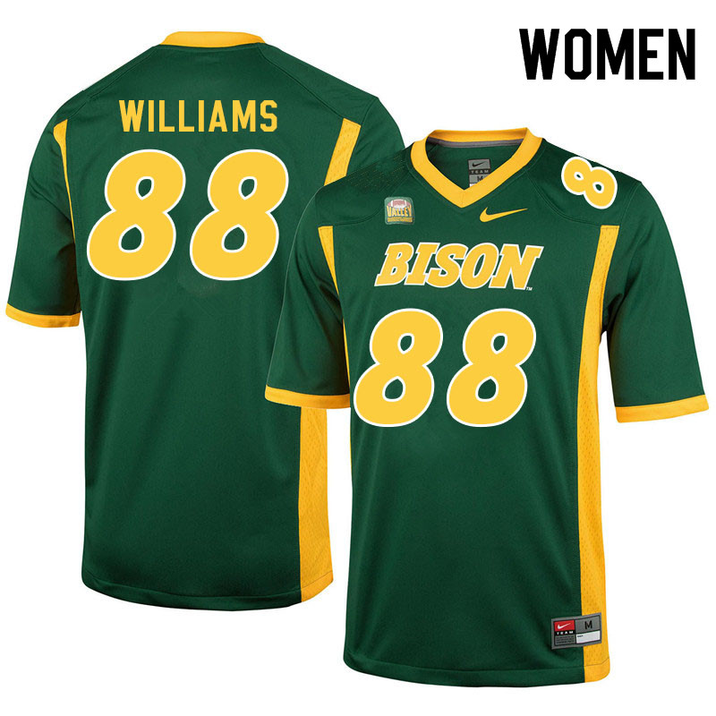 Women #88 Carson Williams North Dakota State Bison College Football Jerseys Sale-Green - Click Image to Close